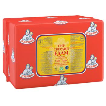 Сыр Добряна Эдам твердый 45% - купить, цены на Чудо Маркет - фото 1