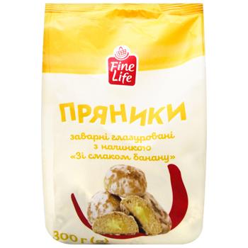 Пряники Fine Life з начинкою Зі смаком банану 300г - купити, ціни на - фото 2