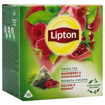 Lipton Raspberry and Pomegranate Green Tea 1.4g*20pcs - buy, prices for - photo 2