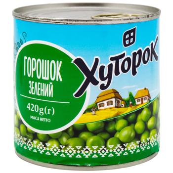 Khutorok Green Peas 420g - buy, prices for Tavria V - photo 1