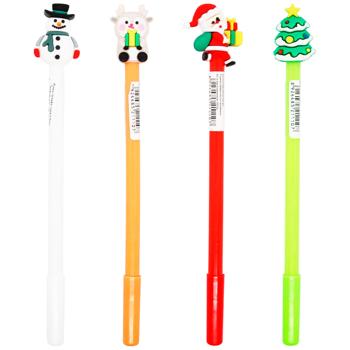 Blue New Year's Gel Pen 0.5mm in Assortment - buy, prices for ULTRAMARKET - photo 1