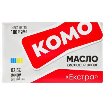 Масло Комо Крестьянское кислосливочное 82,5% 180г - купить, цены на - фото 2