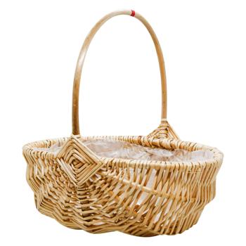 Natural Oval Basket 30*22*25cm w027 №2 - buy, prices for MegaMarket - photo 1