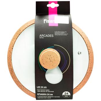 Крышка Fissman Arcades коричневая 24см - купить, цены на Восторг - фото 1