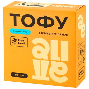 Тофу Alive №12 в маринаді каррі 240г - купити, ціни на КОСМОС - фото 1