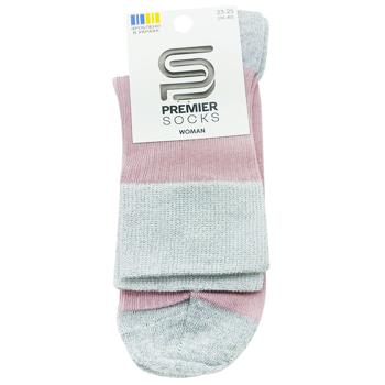 Шкарпетки Premier Socks жіночі класичні р.23-25 пудра - купити, ціни на Чудо Маркет - фото 1