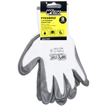 Werk White Gloves with Nitrile Covering - buy, prices for METRO - photo 1