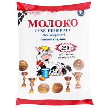 Molochniy Svit Whole Powdered Milk 26% 250g - buy, prices for MegaMarket - photo 1