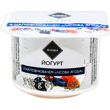 Йогурт Rioba лесная ягода 1,5% 115г - купить, цены на - фото 3