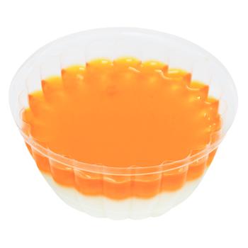 Десерт Панна-котта с персиком