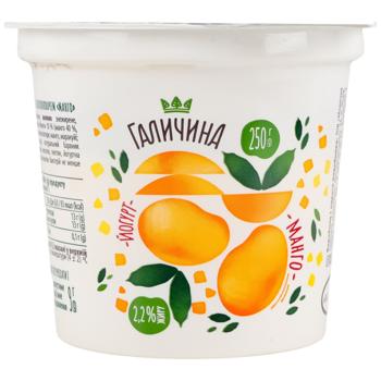 Йогурт Галичина манго 2,2% 250г - купить, цены на Biotus - фото 1