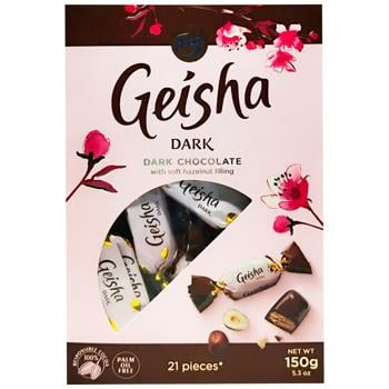 Конфеты Fazer Geisha черный шоколад 150г - купить, цены на - фото 2