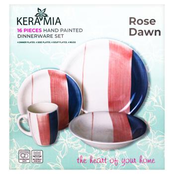 Keramia Rose Dawn Ceramic Table Service for 4 Persons 16pcs - buy, prices for MegaMarket - photo 2