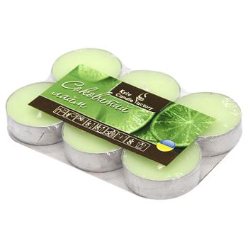 Kyiv Candle Factory Juicy Lime Tealight Candle 6pcs