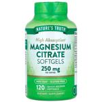 Магній цитрат, Magnesium Citrate, Nature's Truth, 250 мг, 120 гелевих капсул швидкого вивільнення (125 мг в гелевій капсулі)