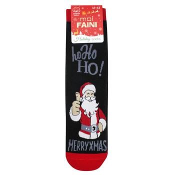 Moi Faini Christmas Men's Socks s.41-43 Black - buy, prices for NOVUS - photo 1