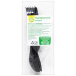 Ложка Auchan Премиум кофейная черная 6шт