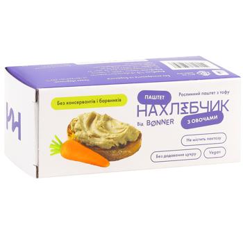 Паштет Bonner Нахлібчик з овочами 100г - купити, ціни на КОСМОС - фото 2