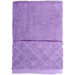 Рушник Biltex Жаккард махровий темно-фіолетовий 70х140см