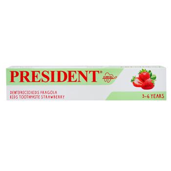 President Kids Strawberry 3-6 Years Toothpaste 50ml - buy, prices for NOVUS - photo 1