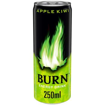 Burn Apple Kiwi Energy Drink 250ml - buy, prices for Ideal - photo 1