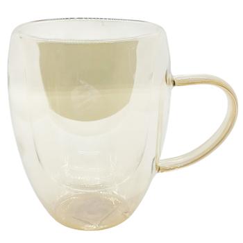 Чашка подвійне скло 350мл 955-16-64604 - купити, ціни на Таврія В - фото 1
