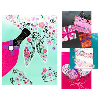 Пакет подарунковий паперовий 30*39*12см 738L-5985 - купити, ціни на КОСМОС - фото 1