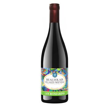 Les Romarins Beaujolais Villages Nouveau Red Semi-Sweet Wine 12.5% 0.75l