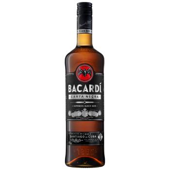 Bacardi Carta Negra Dark Rum 40% 0.7l