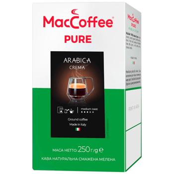 Кофе молотый MacCoffee Pure Arabica Crema 250г - купить, цены на КОСМОС - фото 1