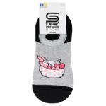 Premier Socks Women's No-Show Cats Socks s.23-25 Black