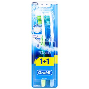 Зубна щітка Oral-B 3D White Відбілювання середня - купити, ціни на - фото 3