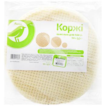 Коржі вафельні Auchan 90г