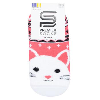 Premier Socks Cat Terry Short Women's Socks with Fluffy Pattern s.23-25 - buy, prices for NOVUS - photo 1