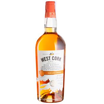 Віскі West Cork Rum Cask Box 43% 0,7л - купити, ціни на AlcoHub - фото 1