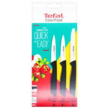 Набор ножей Tefal ColorFood черные 3шт - купить, цены на METRO - фото 2