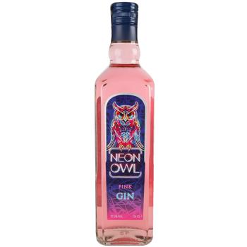 Джин Neon Owl Pink 37,5% 0,7л - купить, цены на Auchan - фото 1