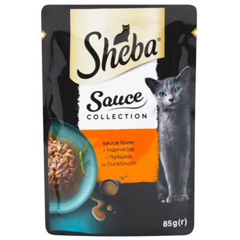 Корм вологий Sheba з індичкою для котів 85г