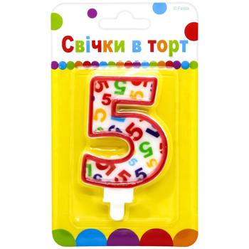 Свеча в торт Play with the Light цифра 5 - купить, цены на METRO - фото 1