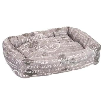 Priroda Print №1 Pet Bed 50x40x12cm Grey - buy, prices for MasterZoo - photo 1