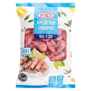 Vici Boiled-Frozen Shrimps in Shell 90/120 1kg - buy, prices for Epicentr FOOD - photo 1