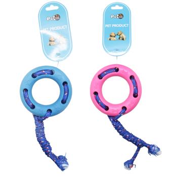 Dog Toy Ring with Rope 20.5cm X131 - buy, prices for COSMOS - photo 1
