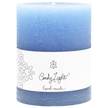 Candy Light Cornflower Blue Cylinder Candle 8x10cm