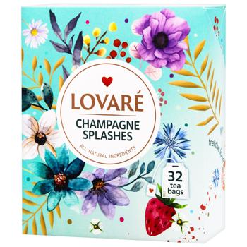 Lovare Champagne Splashes Black and Green Tea 2g*32pcs - buy, prices for Auchan - photo 1