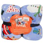 Плед Lelit Санта 150х200см голубой