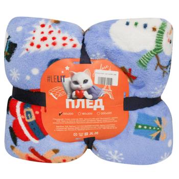 Плед Lelit Санта 150х200см голубой