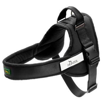 Hunter Norweg Ranger Nylon Dog Harness 68cm/54-76cm/38mm Black - buy, prices for MasterZoo - photo 1