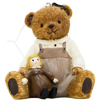 Декоративна підвіска Ведмедик 11см 2 дизайну колір коричневий 894-004 BONADI 1 шт - купити, ціни на WINETIME - фото 1