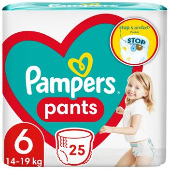 Pampers Pants Giant Diapers-Panties 6 15+kg 25pcs - buy, prices for Chudo Market - photo 1