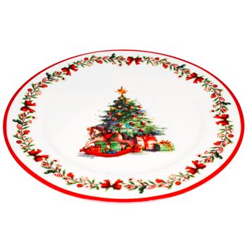Тарілка десертна Bona Di Різдвяна ялинка 19см - купити, ціни на WINETIME - фото 2